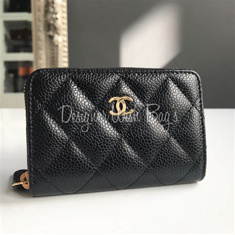 chanel small black wallet|authentic Chanel wallet.